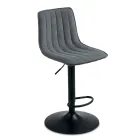 2 tabourets de salon avec assises en tissu rembourré de couleurs différentes - Impeto Viadurini