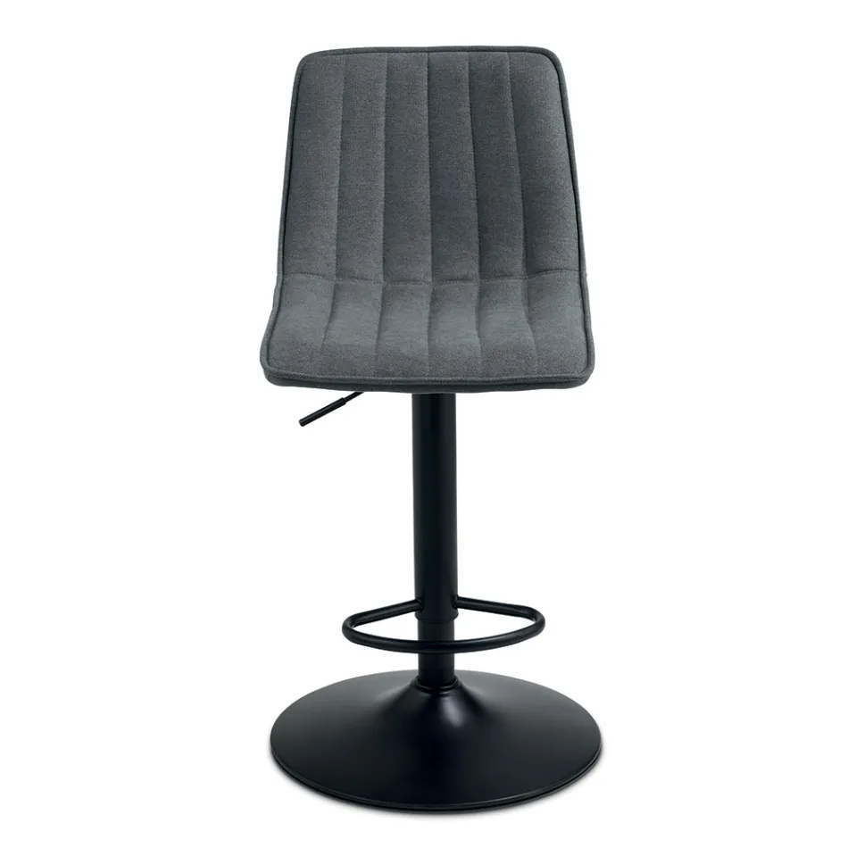 2 tabourets de salon avec assises en tissu rembourré de couleurs différentes - Impeto Viadurini