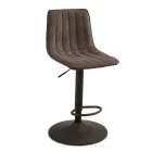 2 tabourets de salon avec assises en tissu rembourré de couleurs différentes - Impeto Viadurini