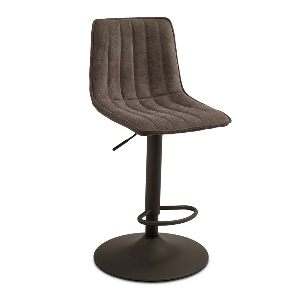 2 tabourets de salon avec assises en tissu rembourré de couleurs différentes - Impeto Viadurini