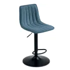 2 tabourets de salon avec assises en tissu rembourré de couleurs différentes - Impeto Viadurini