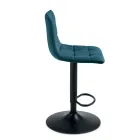 2 tabourets de salon avec assise en tissu de couleurs différentes - Corrente Viadurini