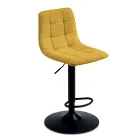 2 tabourets de salon avec assise en tissu de couleurs différentes - Corrente Viadurini