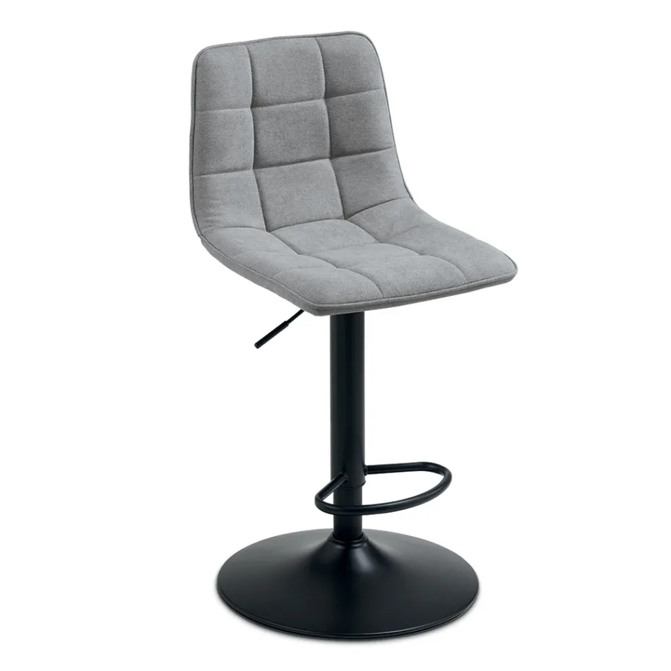 2 tabourets de salon avec assise en tissu de couleurs différentes - Corrente Viadurini