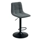 2 tabourets de salon avec assise en tissu de couleurs différentes - Corrente Viadurini