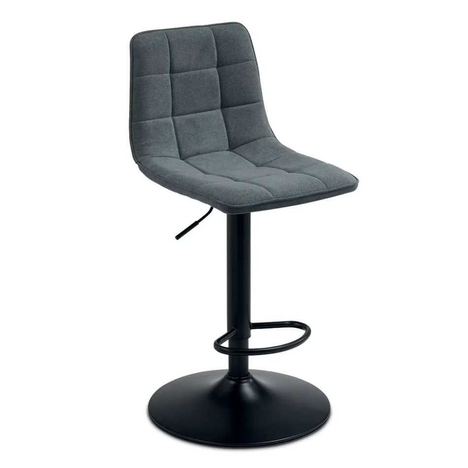 2 tabourets de salon avec assise en tissu de couleurs différentes - Corrente Viadurini