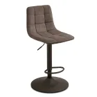 2 tabourets de salon avec assise en tissu de couleurs différentes - Corrente Viadurini