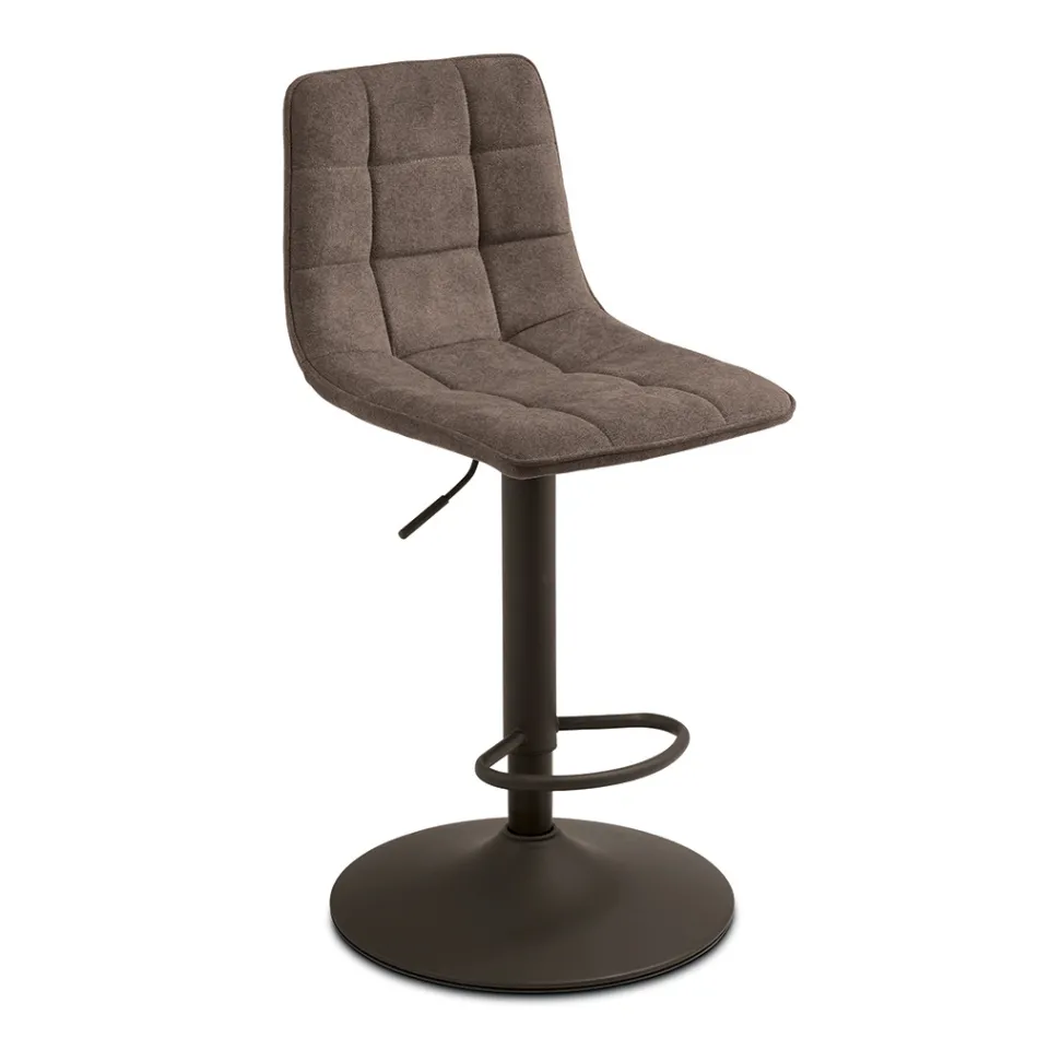 2 tabourets de salon avec assise en tissu de couleurs différentes - Corrente Viadurini