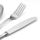 24 couverts en acier inoxydable avec décor laser Damas de design moderne - Tantasa Viadurini