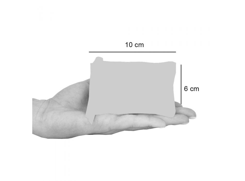 3 Pochettes en coton imprimées à la main en pièces uniques - Viadurini by Marchi