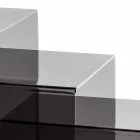 3 tables basses nidification Amalia fumé, un design moderne, made in Italy Viadurini