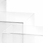 3 tables empilables transparentes conception Amalia, faite en Italie Viadurini