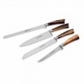 4 couteaux de cuisine plein manche, exclusivité Berti pour Viadurini - Caravaggio