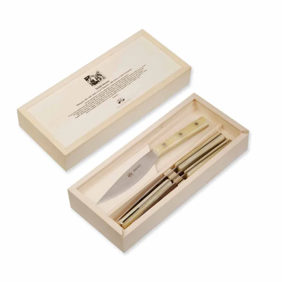 4 couteaux de table Berti Valdichiana exclusivement pour Viadurini - Albiolo Viadurini