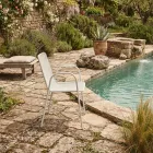 4 fauteuils de jardin traditionnels en métal fabriqués en Italie - Edris Viadurini