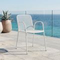 4 fauteuils de jardin traditionnels en métal fabriqués en Italie - Edris