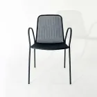4 fauteuils de jardin traditionnels en métal fabriqués en Italie - Edris Viadurini