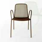 4 fauteuils de jardin traditionnels en métal fabriqués en Italie - Edris Viadurini
