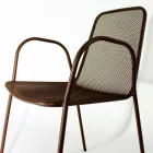 4 fauteuils de jardin traditionnels en métal fabriqués en Italie - Edris Viadurini