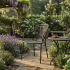 4 fauteuils d'extérieur modernes en métal, fabriqués en Italie - Varmo Viadurini