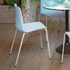 4 chaises d'extérieur empilables en métal et polypropylène fabriquées en Italie - Carita Viadurini