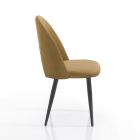 4 chaises d'intérieur en tissu effet velours différentes couleurs - Corvina Viadurini