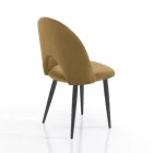4 chaises d'intérieur en tissu effet velours différentes couleurs - Corvina Viadurini