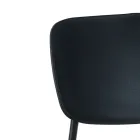 4 chaises de salle à manger en acier et polypropylène - Aquila Viadurini