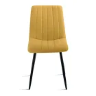 4 fauteuils de salon avec assises en tissu rembourré de différentes couleurs - Impeto Viadurini