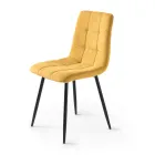 4 fauteuils de salon avec assises en tissu de différentes couleurs - Tendances actuelles Viadurini