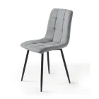 4 fauteuils de salon avec assises en tissu de différentes couleurs - Tendances actuelles Viadurini