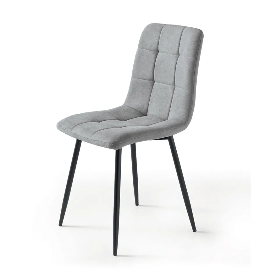 4 fauteuils de salon avec assises en tissu de différentes couleurs - Tendances actuelles Viadurini