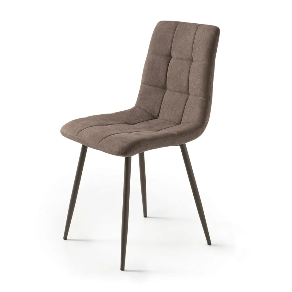 4 fauteuils de salon avec assises en tissu de différentes couleurs - Tendances actuelles Viadurini