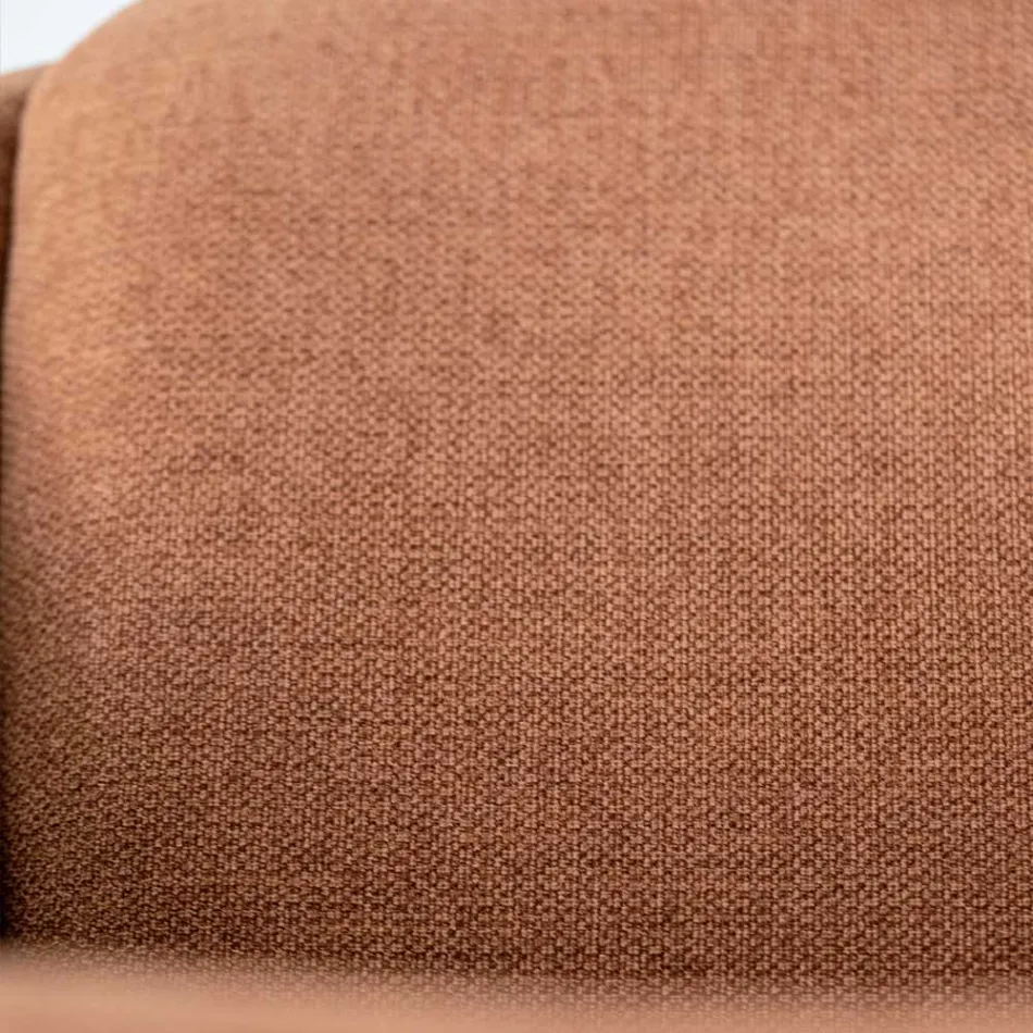 4 Chaises de Salon avec Assise en Tissu et Structure en Bois Massif - Passion Viadurini