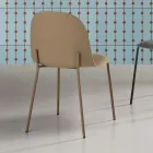 4 chaises de salon en polypropylène avec structure en métal - Dinamo Viadurini
