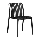 4 chaises de jardin empilables en polypropylène et fibre de verre - Orelia Viadurini