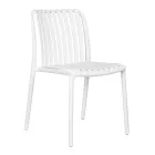 Lot de 4 chaises de jardin empilables en polypropylène et fibre de verre - Orelia Viadurini