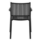 Lot de 4 chaises de jardin empilables en polypropylène résistant aux UV - Ondara Viadurini