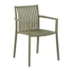 Lot de 4 chaises de jardin empilables en polypropylène résistant aux UV - Ondara Viadurini