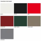 4 chaises empilables en métal et polypropylène fabriquées en Italie - Clarinda Viadurini