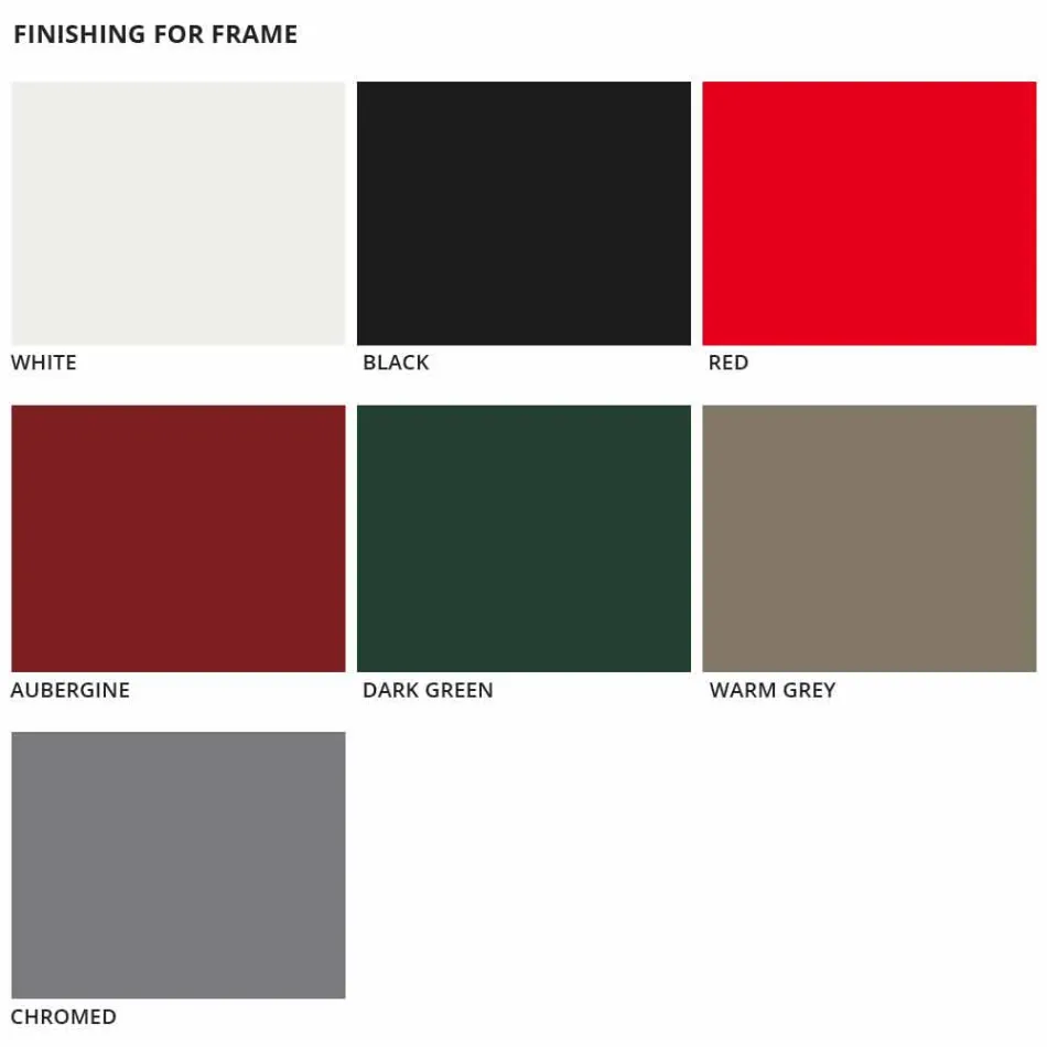 4 chaises empilables en métal et polypropylène fabriquées en Italie - Clarinda Viadurini