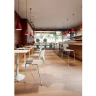 4 chaises empilables en métal et polypropylène fabriquées en Italie - Clarinda Viadurini