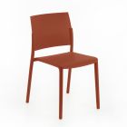 4 chaises empilables entièrement en polypropylène de différentes couleurs - Mojito Viadurini