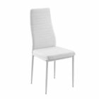 4 chaises de salle à manger modernes en simili cuir et pieds en métal - Spiga Viadurini