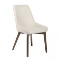 4 chaises pour le salon en tissu de différentes couleurs et bois - Vanille