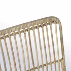 4 chaises de salle à manger en acier et tissage par Kubu Homemotion - Kendall Viadurini