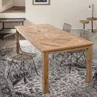 4 chaises de salle à manger en acier et tissage par Kubu Homemotion - Kendall Viadurini