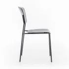 4 chaises en polypropylène de différentes finitions et métal - Daiquiri Viadurini