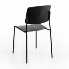 4 chaises en polypropylène de différentes finitions et métal - Daiquiri Viadurini