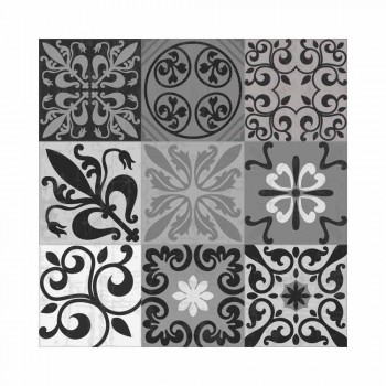 6 sets de table élégants en Pvc et polyester avec motif noir ou gris - Pita